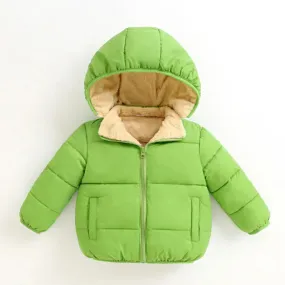 Winter Baby Kids Thicken Jackets For Infants Boy Coats Warm Hooded Velvet Jacket Children Outerwear 1-5Yrs Toddler Girl Snowcoat