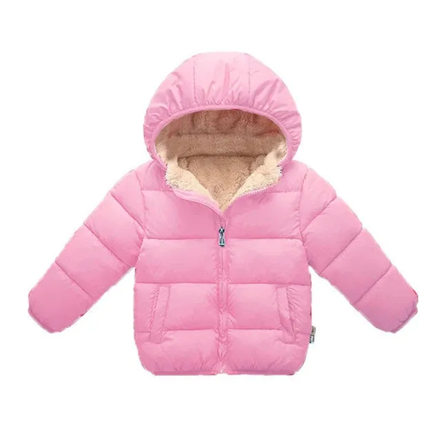 Winter Baby Kids Thicken Jackets For Infants Boy Coats Warm Hooded Velvet Jacket Children Outerwear 1-5Yrs Toddler Girl Snowcoat