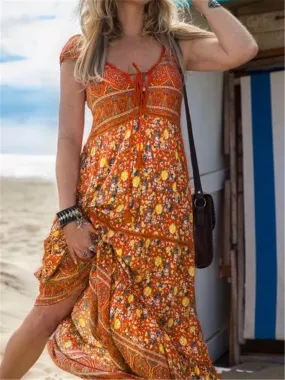 Women's Bohemian Beach Maxi Dresses Wholesale Womens Clothing N3824012300001